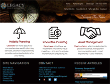 Tablet Screenshot of legacywealthmg.com